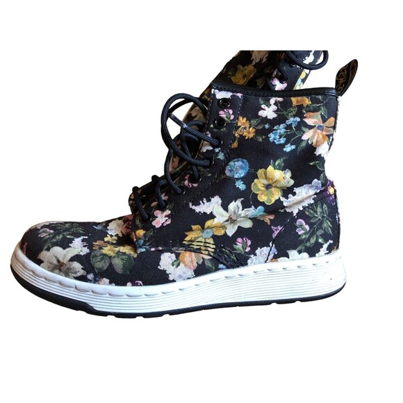 Doc Martens High Top Floral Canvas Sneaker Size 7 High Tops - Picture 11 of 11